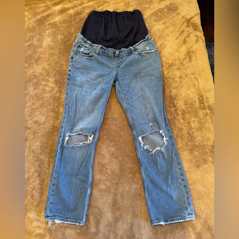 Abercrombie & Fitch Blue Boyfriend Jeans